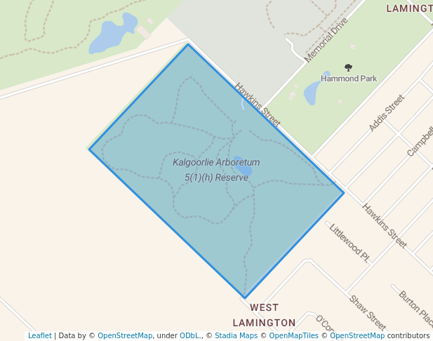 Kalgoorlie Arboretum 5(1)(h) Reserve