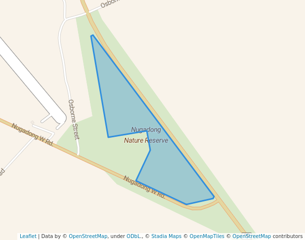 walking in Nugadong Nature Reserve map in Nugadong