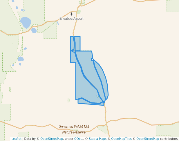 walking in South Eneabba Nature Reserve map in Warradarge