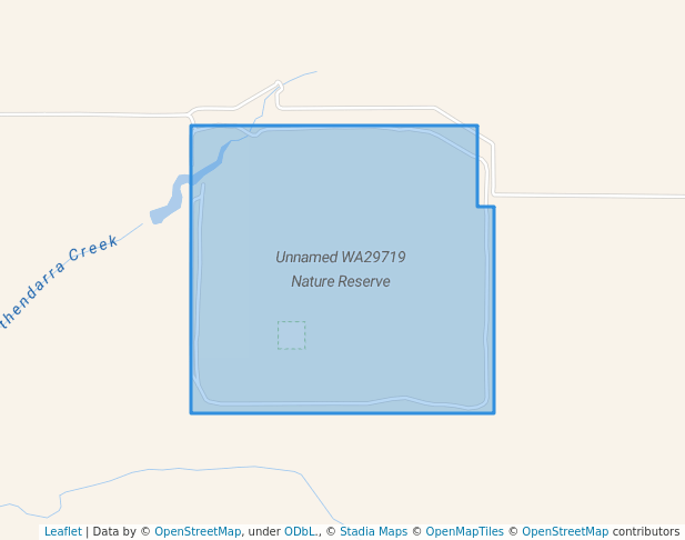 walking in Unnamed WA29719 Nature Reserve map in Nambung
