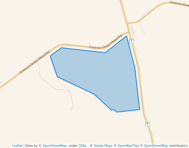 walking in Unnamed WA46713 Nature Reserve map in Warradarge