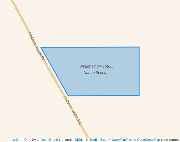 walking in Unnamed WA15835 Nature Reserve map in Buntine