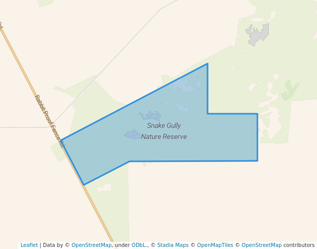 walking in Snake Gully Nature Reserve map in Nugadong