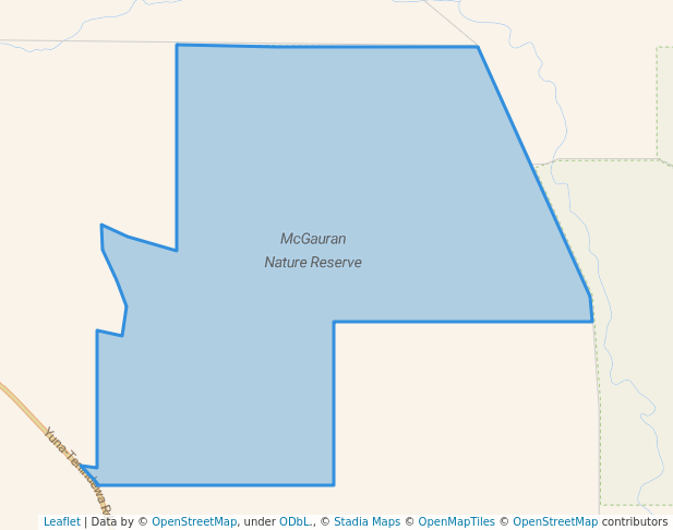 walking in McGauran Nature Reserve map in East Yuna