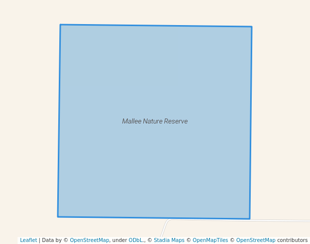 walking in Mallee Nature Reserve map in Coolcalalaya