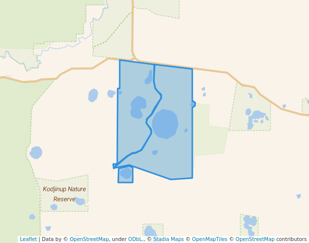 walking in Unicup Nature Reserve map in Frankland River