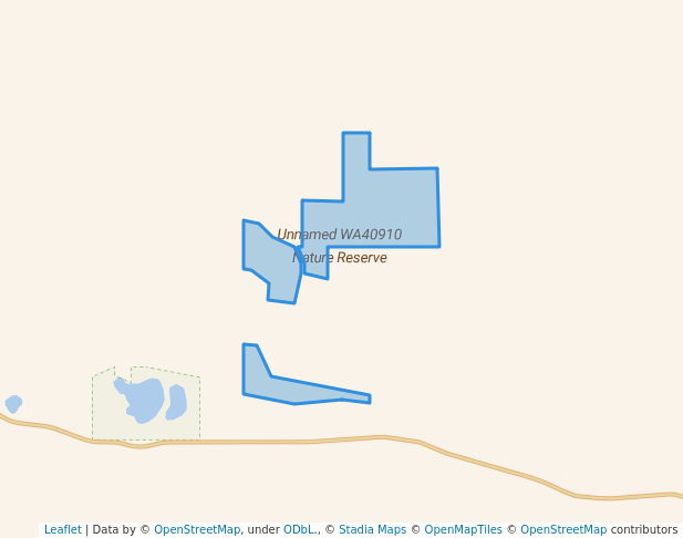 walking in Unnamed WA40910 Nature Reserve map in Frankland River