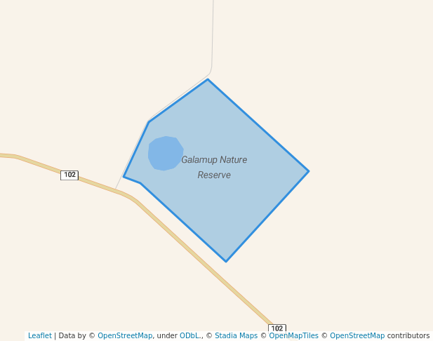 walking in Galamup Nature Reserve map in Frankland River