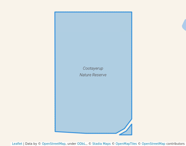 walking in Cootayerup Nature Reserve map in Lumeah