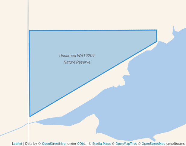 walking in Unnamed WA19209 Nature Reserve map in Carrabin