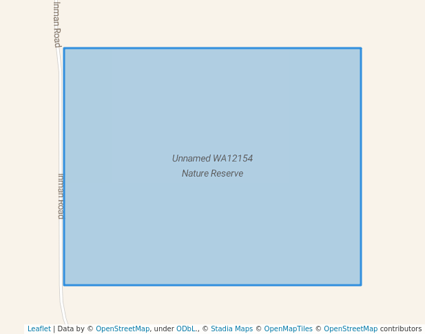 walking in Unnamed WA12154 Nature Reserve map in Dukin