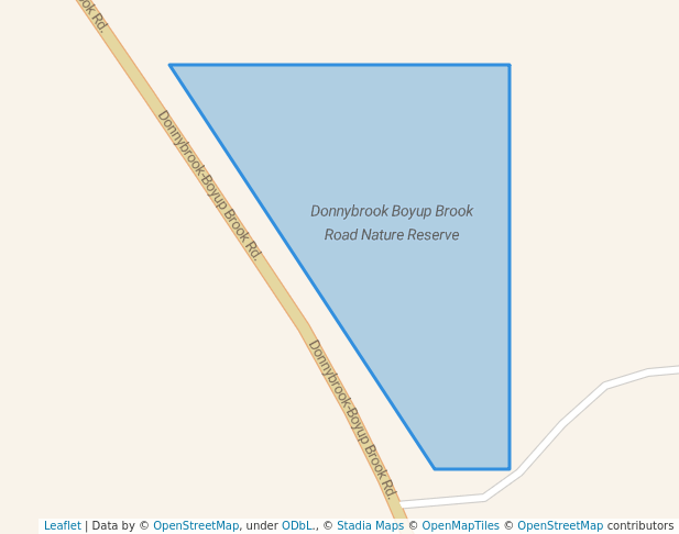 walking in Donnybrook Boyup Brook Road Nature Reserve map in Hester