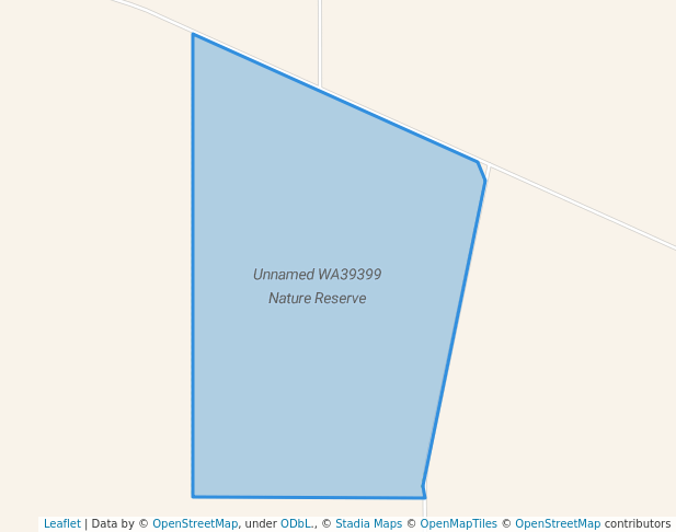 walking in Unnamed WA39399 Nature Reserve map in Broomehill East