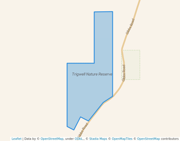walking in Trigwell Nature Reserve map in Mayanup