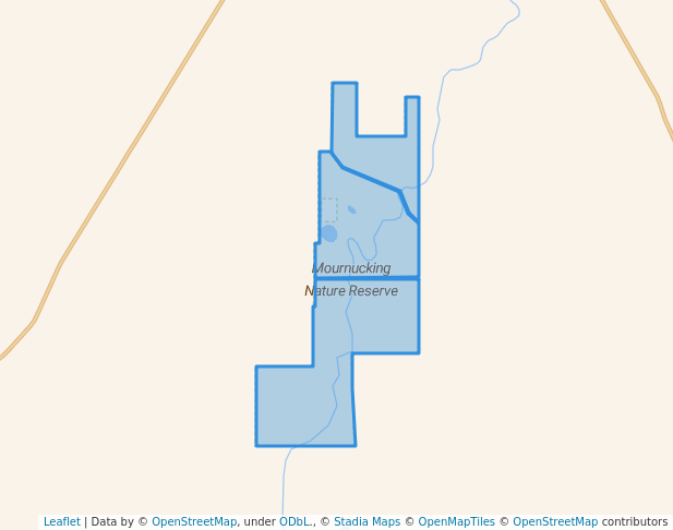 walking in Mournucking Nature Reserve map in Kellerberrin