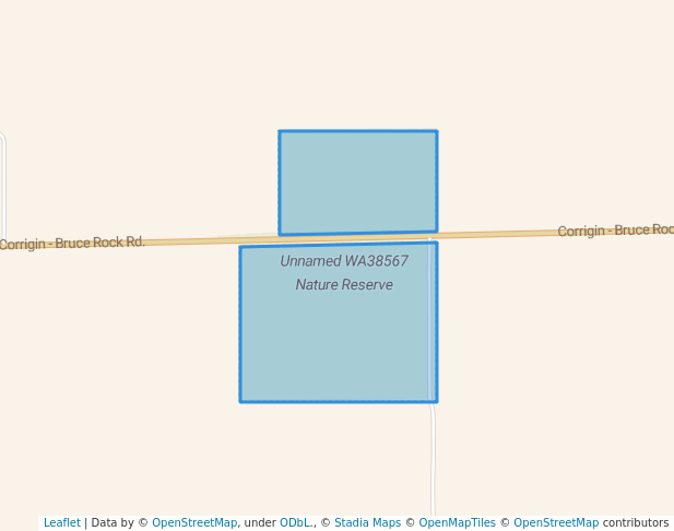 walking in Unnamed WA38567 Nature Reserve map in Kunjin