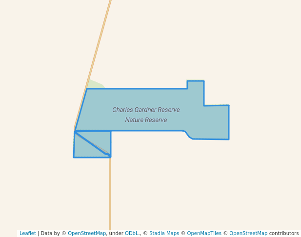 walking in Charles Gardner Reserve Nature Reserve map in Tammin