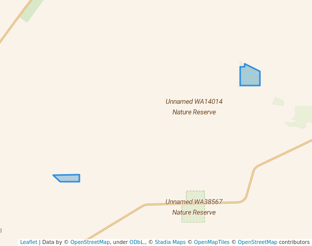 walking in Unnamed WA14014 Nature Reserve map in Kunjin