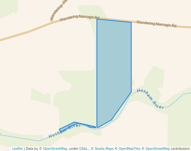 walking in Unnamed WA07230 Nature Reserve map in Dwarda