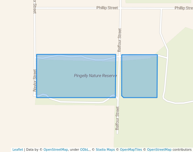 walking in Pingelly Nature Reserve map in Dwarda