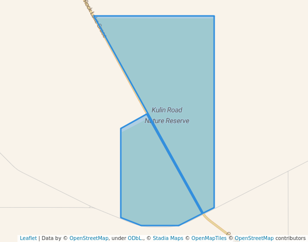 walking in Kulin Road Nature Reserve map in Kulin
