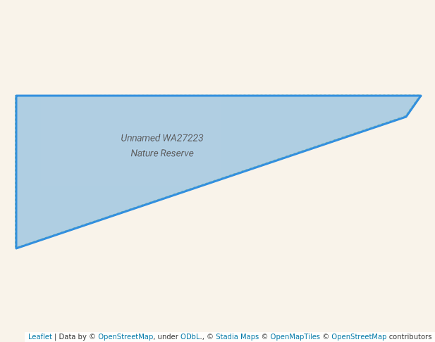 walking in Unnamed WA27223 Nature Reserve map in Dwarda