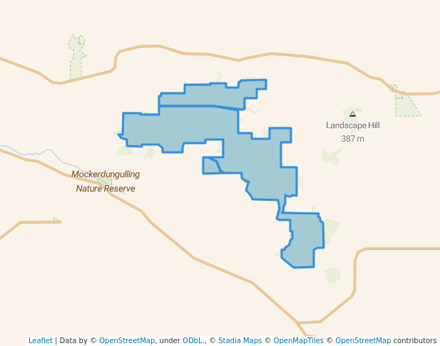 walking in Tutanning Nature Reserve map in Dwarda