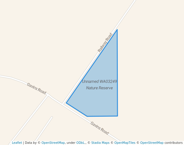 walking in Unnamed WA03249 Nature Reserve map in Capel