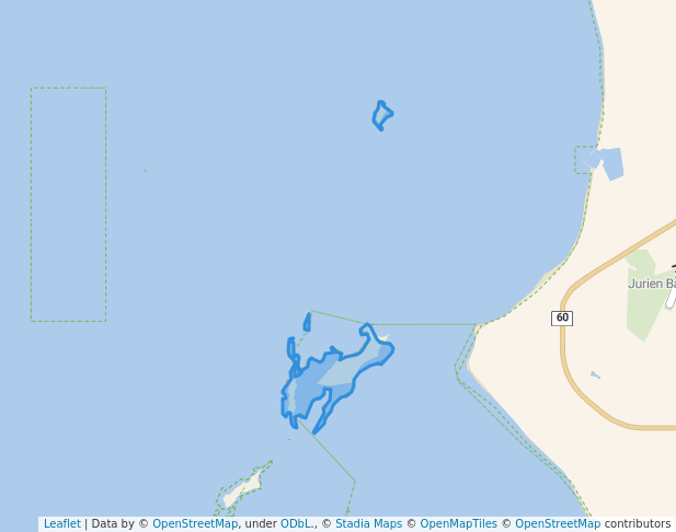 walking in Boullanger, Whitlock, Favourite, Tern And Osprey Islands Nature Reserve map in Jurien Bay