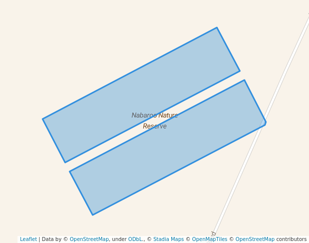 walking in Nabaroo Nature Reserve map in Yeal
