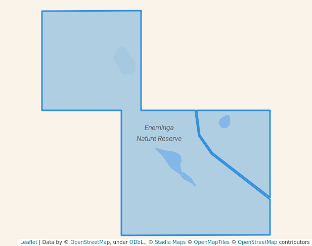 walking in Eneminga Nature Reserve map in Cataby
