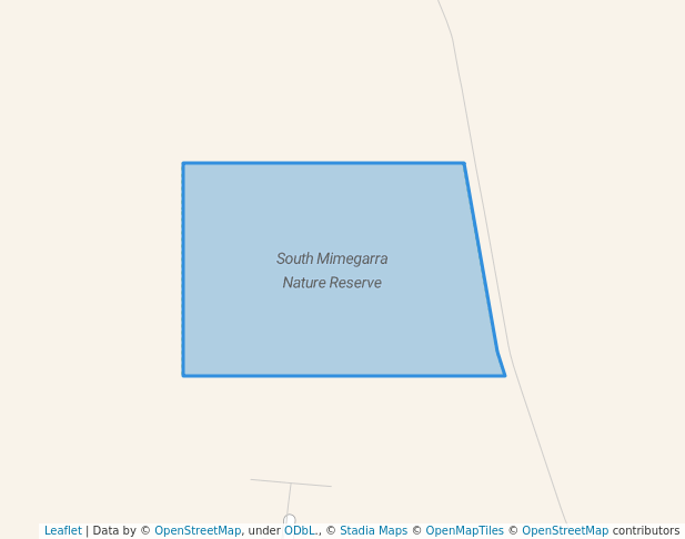 walking in South Mimegarra Nature Reserve map in Nilgen