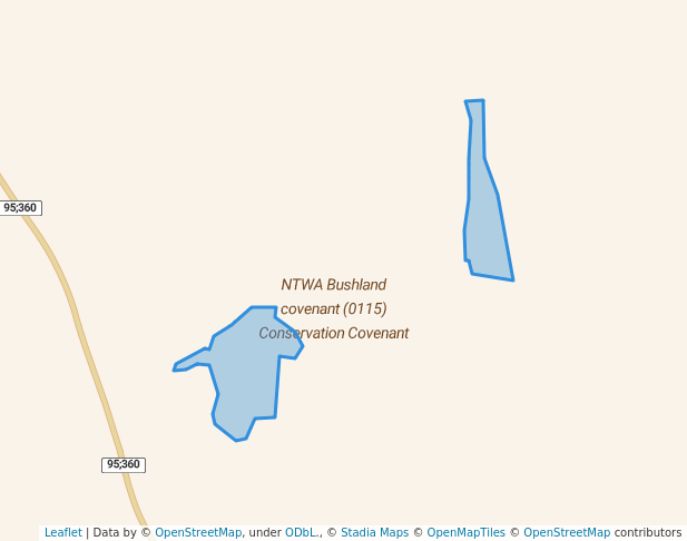 walking in NTWA Bushland covenant (0115) Conservation Covenant map in Moora