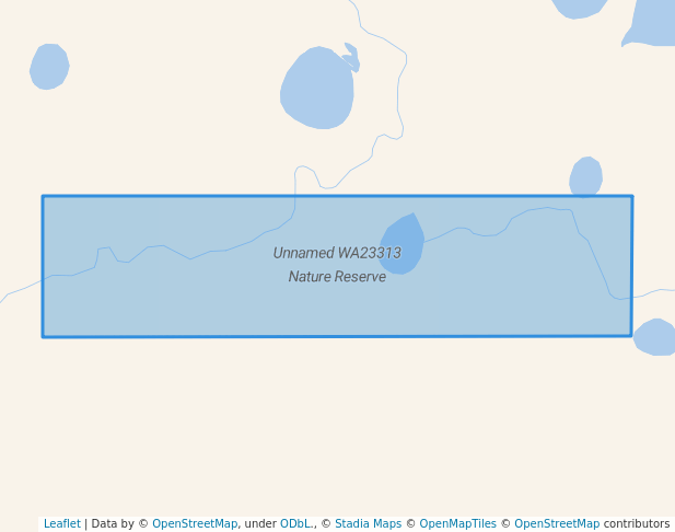 walking in Unnamed WA23313 Nature Reserve map in Lake Hinds
