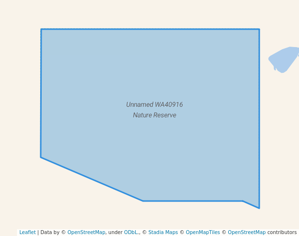 walking in Unnamed WA40916 Nature Reserve map in Cataby
