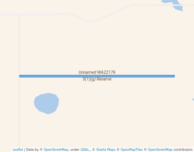 walking in Unnamed WA22176 5(1)(g) Reserve map in Dukin