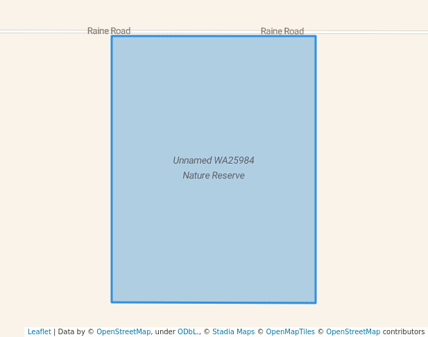 walking in Unnamed WA25984 Nature Reserve map in Lake Hinds