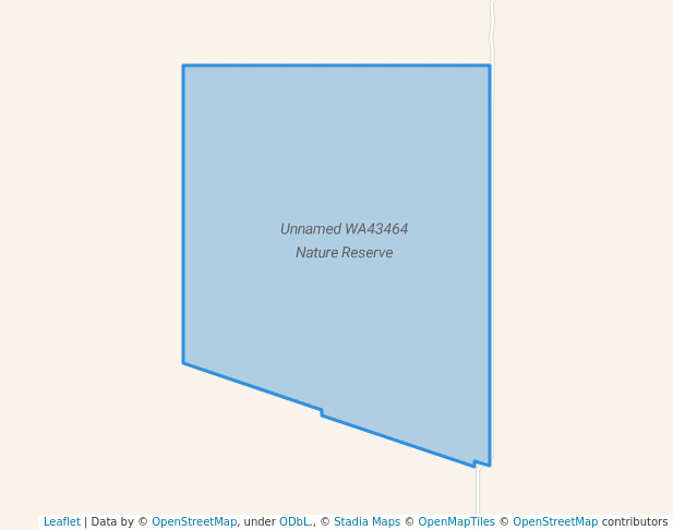 walking in Unnamed WA43464 Nature Reserve map in Murdong
