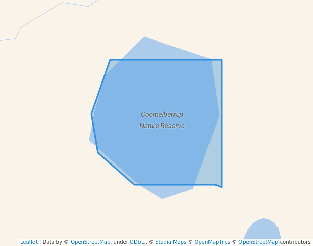 walking in Coomelberrup Nature Reserve map in Nippering