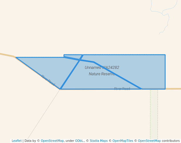 walking in Unnamed WA24282 Nature Reserve map in Murdong