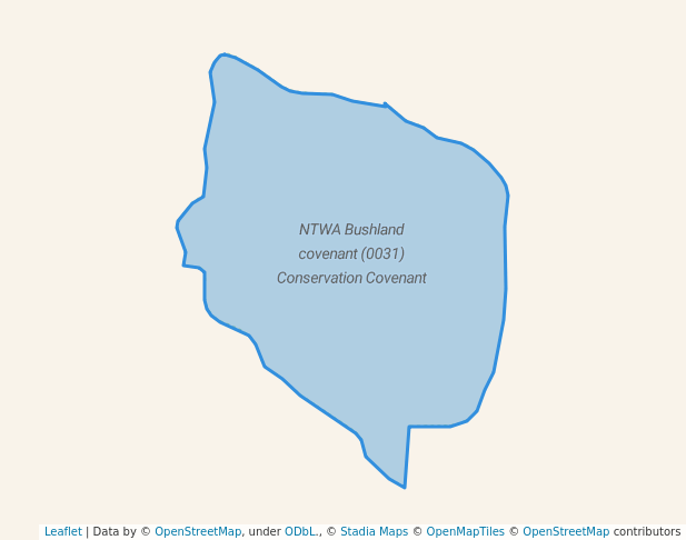 walking in NTWA Bushland covenant (0031) Conservation Covenant map in Nippering