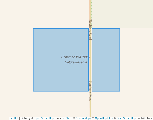 walking in Unnamed WA19081 Nature Reserve map in Nyabing