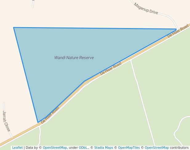 Wandi Nature Reserve in Wandi | Map and Routes