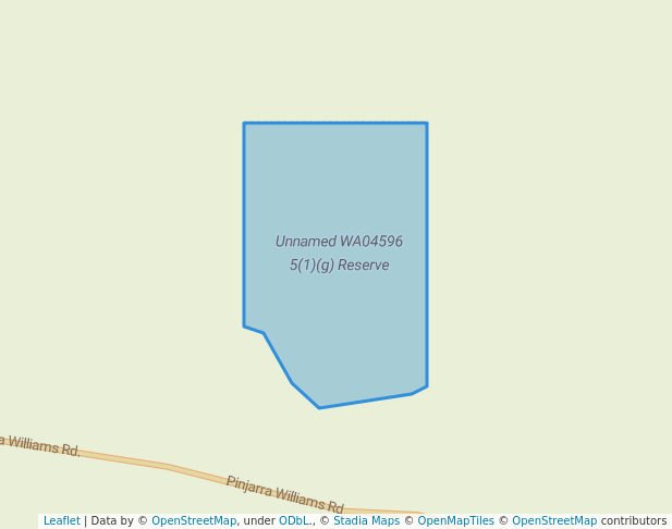 walking in Unnamed WA04596 5(1)(g) Reserve map in Ranford