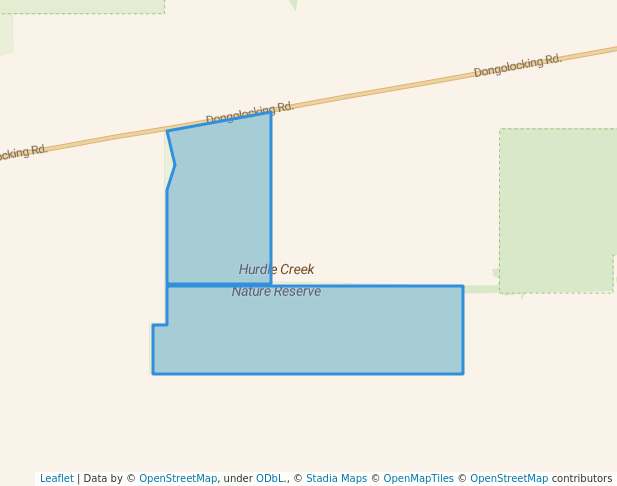 walking in Hurdle Creek Nature Reserve map in Wagin