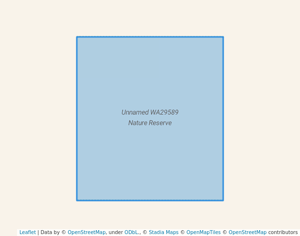 walking in Unnamed WA29589 Nature Reserve map in Contine