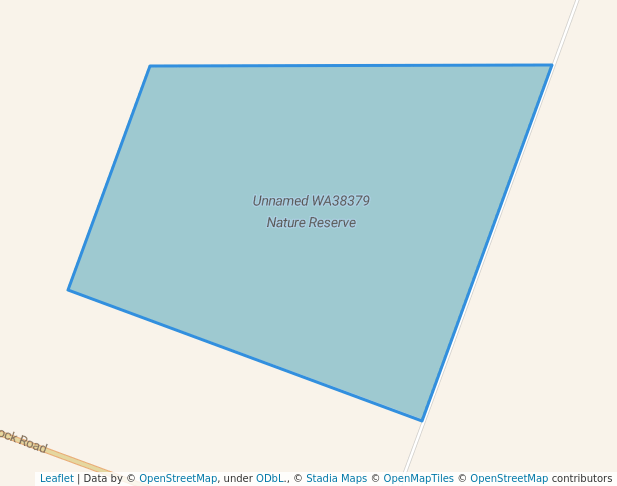 walking in Unnamed WA38379 Nature Reserve map in Tarin Rock