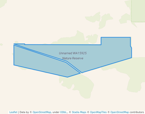 walking in Unnamed WA15925 Nature Reserve map in Contine