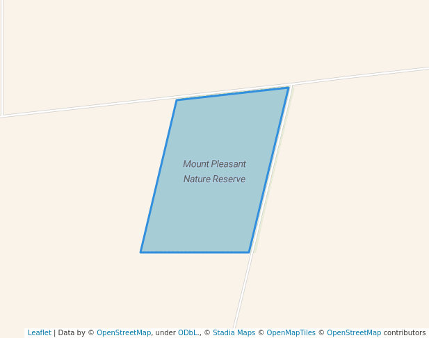 walking in Mount Pleasant Nature Reserve map in Nippering