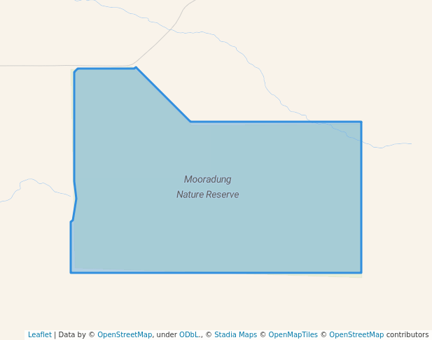 walking in Mooradung Nature Reserve map in Ranford